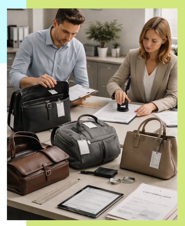 Сертификация сумок в Борзе от 7726 руб. | Алешин-Бря