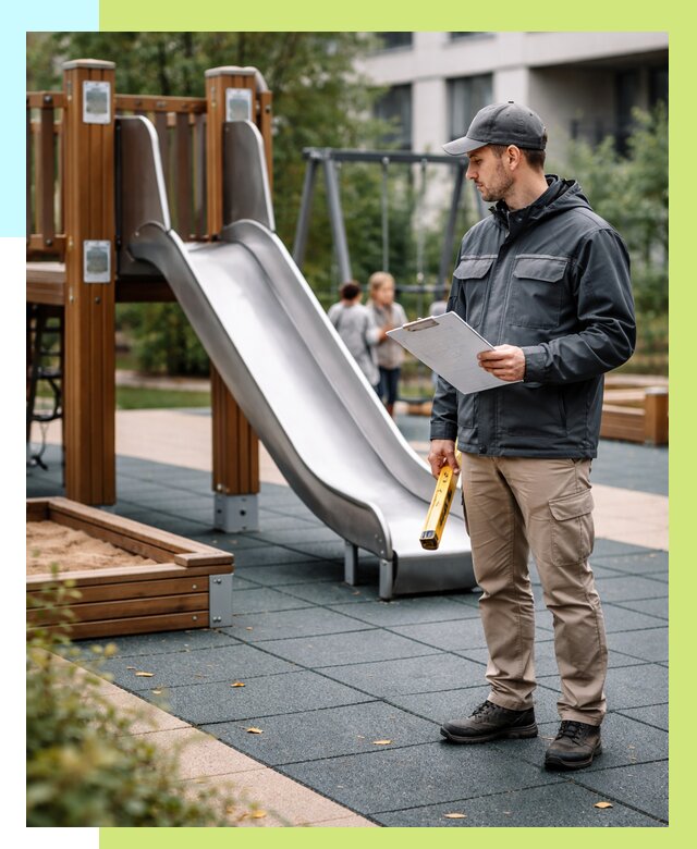 Сертификация детских площадок в Борзе от 25753 р. | Алешин-Бря