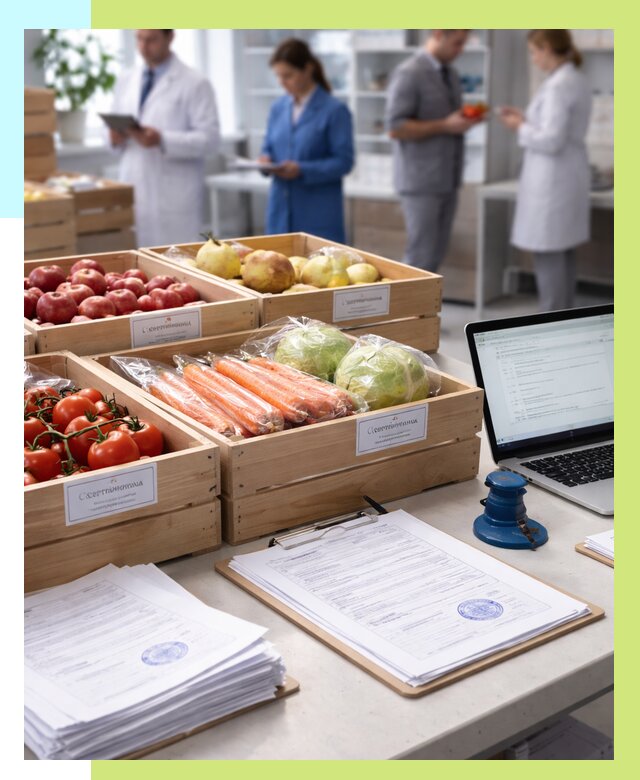 Сертификация овощей и фруктов в Борзе от 8756 р. | Алешин-Бря