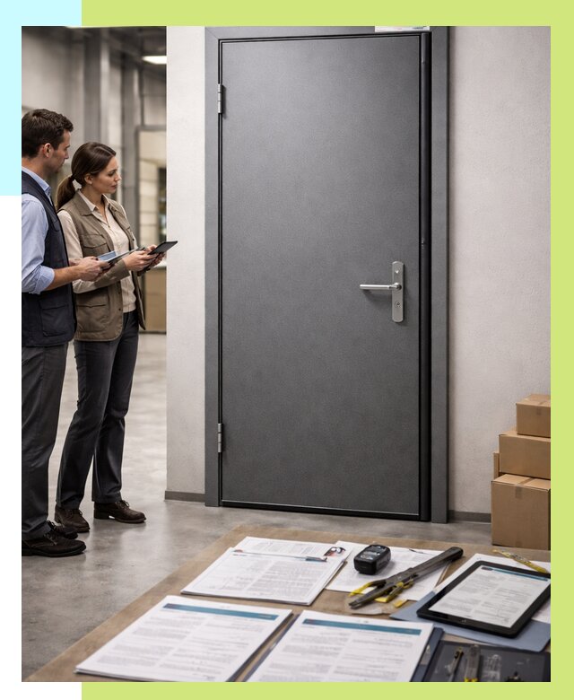 Сертификация противопожарных дверей в Борзе от 9271 р. | Алешин-Бря