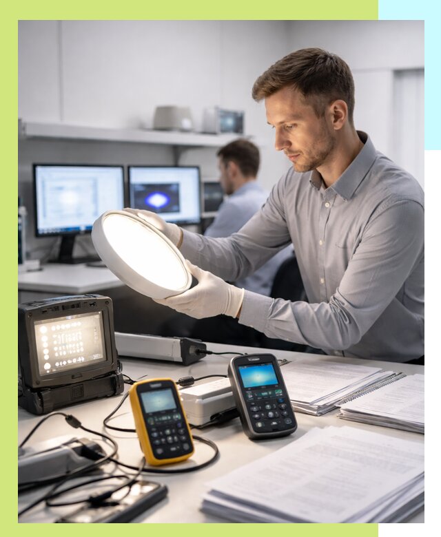 Сертификация светильников в Борзе: испытания и оформление