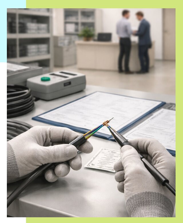 Сертификация провода в Борзе от 18542 р. в Алешин-Бря