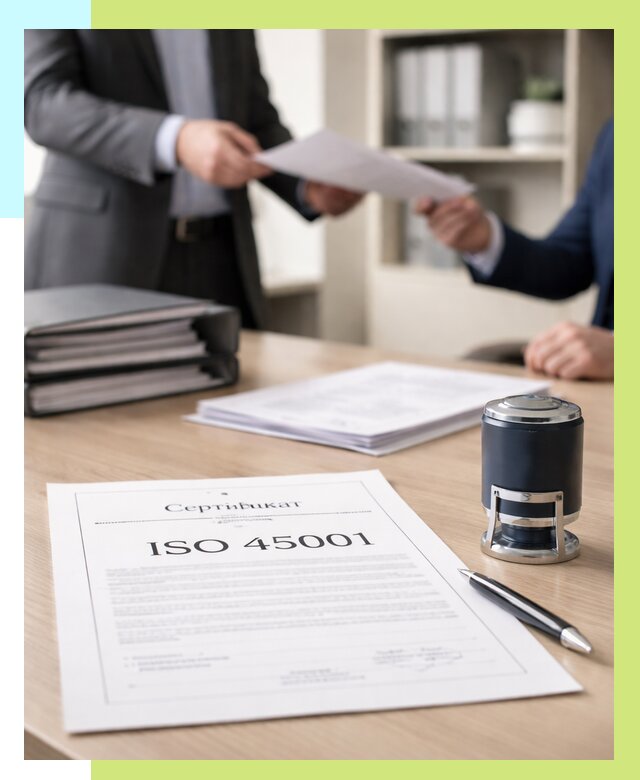 Сертификат ISO 45001 в Борзе под ключ от 46355 р. | Алешин-Бря